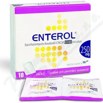 Lék při potížích s trávením Enterol 250mg por.plv.sus.10