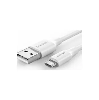 Datový kabel Ugreen micro USB QC 3.0 2.4A 1m USB kabel (bílý)