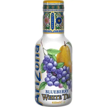 Ledový čaj AriZona Whitte tea Blueberry 0,45l - PET