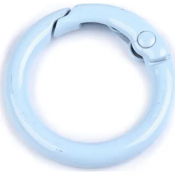 Kabelka Karabina kulatá lakovaná Ø16 mm, barva 4 modrá světlá