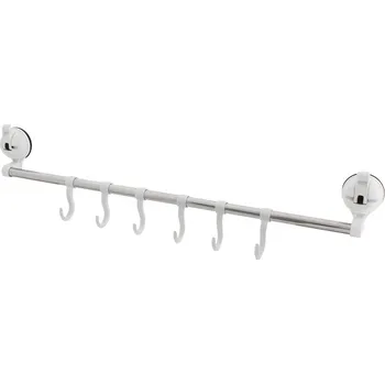 Věšák Lišta s háčky bílá