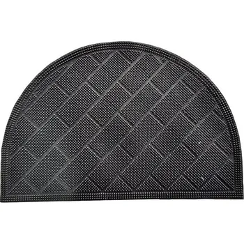 M.A.T. Group rohož guma 40 × 60 cm půlkruh Černá