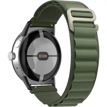 Příslušenství k chytrým hodinkám VSECHNONAMOBIL 61524 NYLON Vyměnitelný řemínek pro Google Pixel Watch / Pixel Watch 2 zelený