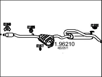 Tlumič výfuku MTS 01.96210