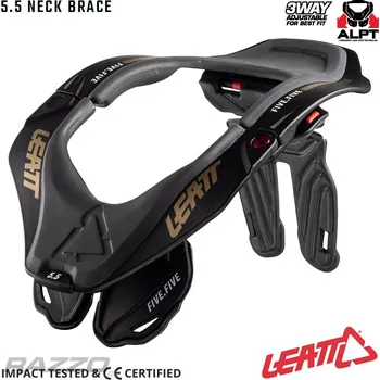 Motocyklový chránič krku Chránič krční páteře Leatt 5.5 Neck Brace Stealth 2025 XXL