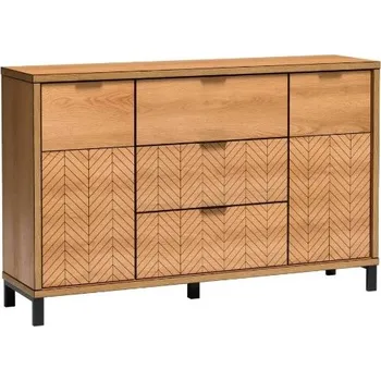 Komoda Nábytek PEGAS s.r.o. Komoda Fonti F3 s nožkama Dub karamel