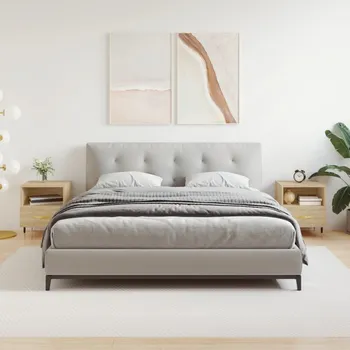 Noční stolek vidaXL Noční stolky 2 ks 40 x 35 x 47,5 cm kompozitní dřevo [827389] Barva: dub sonoma