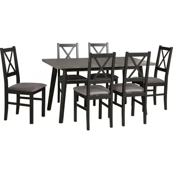 Jídelní set Jídelní set 6+1 Metoděj Vyberte Tkaninu:: Tkanina 33, Vyberte Moření:: Komplet bílé