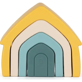 PETITEMARS PETITE&MARS Hračka silikonová skládací House Intense Ochre 12m+