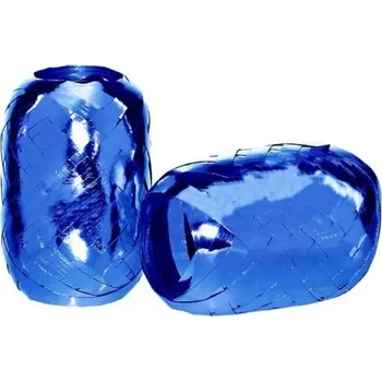 Stuha Stuha klubíčko - lesklá modrá - 5 mm x 20 m - 50 ks - 6870-7070-08