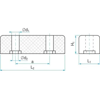 Silentblok nápravy RUBENA Nárazníková pružina TAB 60x530/35