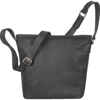 Kabelka Saccoo Grenada kožená kabelka, Barva Černá