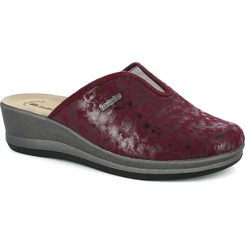 Dámská obuv Dámské pantofle INBLU GI14 na klínku bordó 39