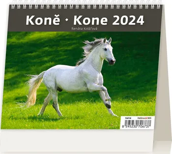 Kalendář Helma365 Stolní kalendář Koně 2024