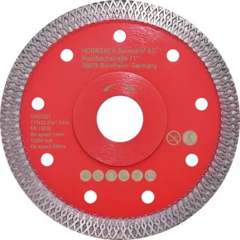 Řezný kotouč Diamantový řezný kotouč 115 mm na obklady a dlažbu