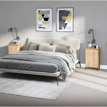 Noční stolek vidaXL Noční stolky 2 ks 40 x 35 x 70 cm kompozitní dřevo [819649] Barva: dub sonoma