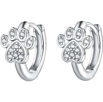 Náušnice Olivie Stříbrné náušnice TLAPKA 8095 Ag 925; ≤2,4 g.