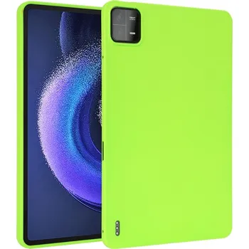 Pouzdro na tablet VSECHNONAMOBIL 65631 RUBBER Ochranný kryt pro Xiaomi Pad 6 / Pad 6 Pro neonově zelený