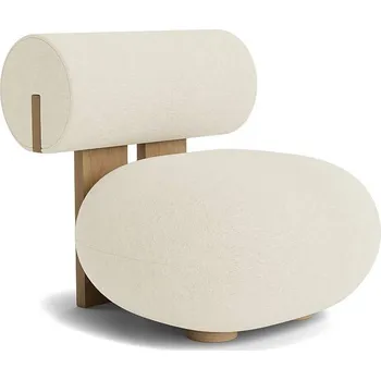 Křeslo Norr11 Křeslo Hippo, Barnum Bouclé 24 / natural oak