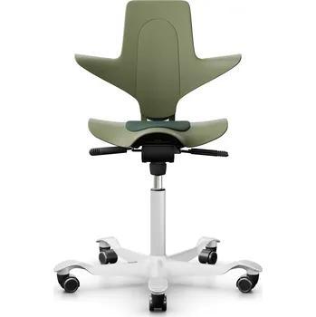 Pracovní židle HÅG Capisco Puls® 8010 mechově zelená / bílá