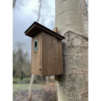 Hnízdní budka Univerzální dřevěná ptačí budka hnědá - PELA04