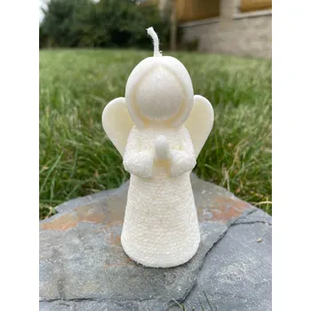 Vánoční dekorace Andělka , Barva: Šedá, Vzhled: Se srdíčkem