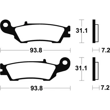 Brzdový systém Brembo (Itálie) Přední brzdové destičky Brembo - Yamaha YZ F 450ccm - 08>