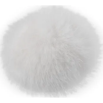 Kožešinová bambule s poutkem Ø6 cm, barva 1 Off White