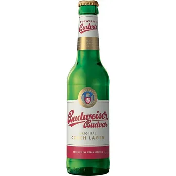 Pivo Budweiser Budvar světlý ležák 0,33l - sklo