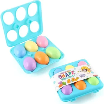 Dřevěná hračka Montessori hračky - "chytrá vejce" Barva: 6pcs blue