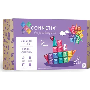 Connetix Magnetic Tiles Pastel 64 dílků