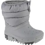 Šedé dětské sněhule Crocs Classic Neo Puff Boot Toddler 207683-007 Velikost: 23/24