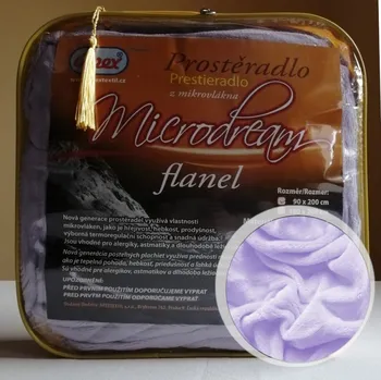 Prostěradlo Apex® produktová řada Flanel 1L - Mikroplyšové prostěradlo Apex Microdream Flanel - 90/200 - Světle fialová
