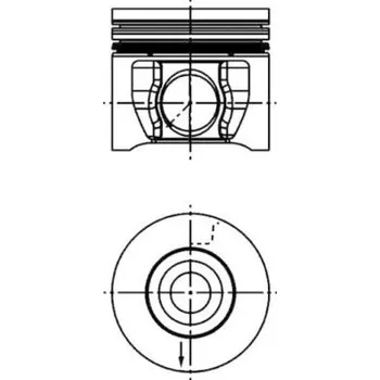 Píst motoru Píst KOLBENSCHMIDT 40830600
