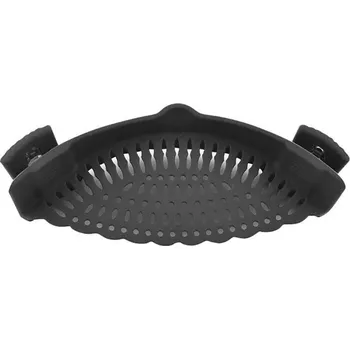 Cedník a síto OEM Silikonové sítko na hrnce Barva: Černá