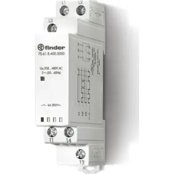 Relé 3fázové napěťové relé,1P/6A, sl., výp. 70.61.8.400.0000