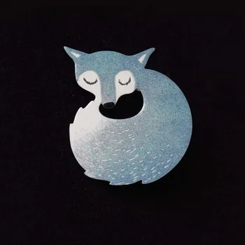 Brož Lucie Horáková Brož smaltovaná - liška polární