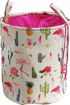 Koš na prádlo Lifestyle CAROR46 35 x 40 cm plameňáci a kaktus