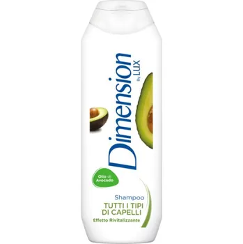 Šampon Dimension by LUX 2v1 šampón Avocado pro všechny typy vlasů, 250 ml