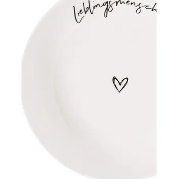 Villeroy & Boch Hluboký talíř/miska Statement "Lieblingsmensch", Ø 18,7 cm 10-1621-6501