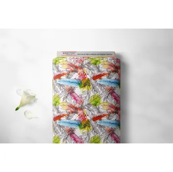 Orbytex Kočárkovina metráž šíře 160 cm, nepromokavá látka, vzor pera