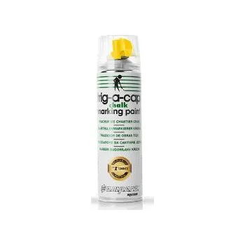 Barva ve spreji Ampere Sprej křídový ruční Trig-a-cap CHALK TEMPORARY ŽLUTÝ, bal. 12 ks