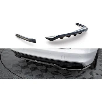 Centrální zadní splitter (se svislými lištami) Audi A4 Competition B8 Facelift