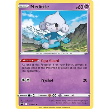 Sběratelská karetní hra Pokémon karta Meditite 072/195 - Silver Tempest
