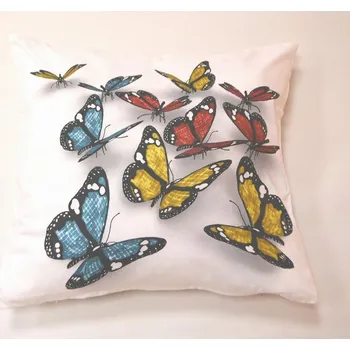 Povlak na dekorativní polštářek Apex® produktová řada 3D 3D povláček na polštářek Apex - Motýli - Povláček na polštářek
