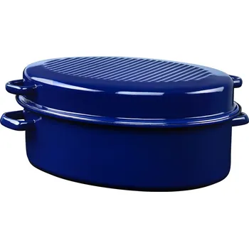 pekáč Riess Pekáč s víkem maxi 43 x 31 x 17 cm modrý