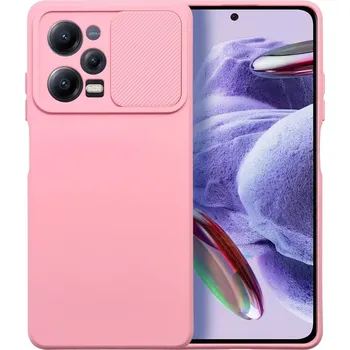Pouzdro na mobilní telefon SMARTY Slide Case pro Xiaomi Redmi Note 12 Pro 5G, růžové