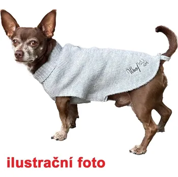 Svetr Woof šedý 35 cm