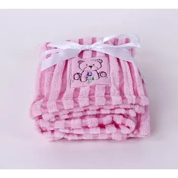 Dětská deka Dětská deka z mikrovlákna ružová 80x100