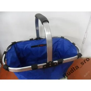 PRC SKLÁDACÍ NÁKUPNÍ KOŠ S HLINÍKOVOU KONSTRUKCÍ Zelená